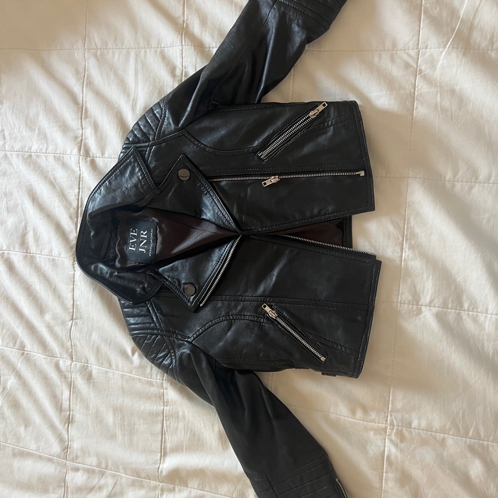 Eve Jr Kids Leather Jacket - Picture 2 of 3